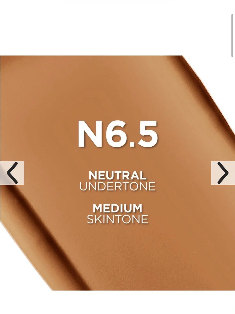L'Oreal True Match Foundation N6.5 Neutral Medium Deep - Warm Tan Shade